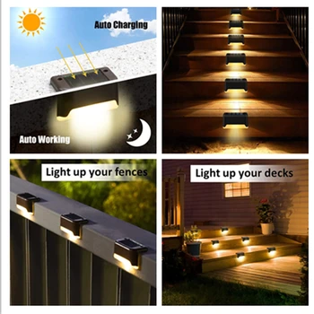 În aer liber, Grădină Lampă Solară cu LED-uri Inteligente Solar Lumină în aer liber rezistent la apa Garden Decor Lampi pentru Balcon, Curte, Strada Perete de Lumină