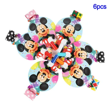Noi Mickey Petrecere Tematica Consumabile de unica folosinta Tacamuri de Cana Farfurie cu Șervețel Paie la mulți ani Baloane Copil Favorit Decor