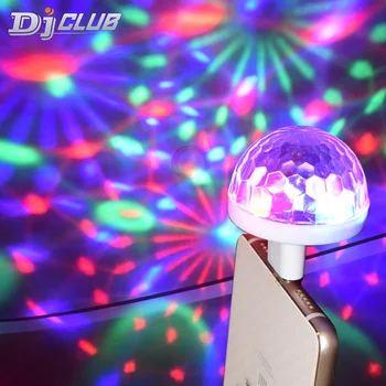Portabil Telefon Mobil Lumini de Scena Mini RGB Proiecție DJ Petrecere Disco Ball Lumina de Interior, Lămpi Club cu LED-uri Efect de Magie Proiector