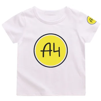 Bumbac Мерч А4 Tricouri Copii Merch A4 Lamba Imprimare de Familie Casual Îmbrăcăminte Set Băiat și Fată de Moda Topuri Femei Tricou