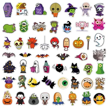 10/30/50pcs Amestecat Thriller de Groaza Personaj de Halloween Autocolante DIY Jucării Masina Chitara de Bagaje Valiza Decalcomanii Autocolant Rece pentru Copii