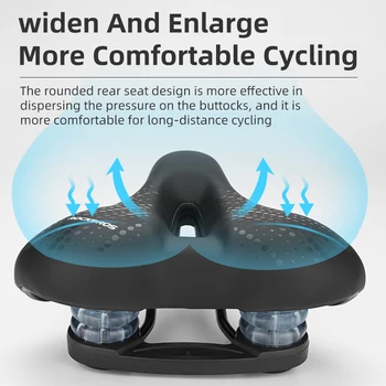 ROCKBROS Șa de Bicicletă Mtb Scaun Cu Lumina din Spate Ultralight Respirabil PU Piele de Frecare Non-Alunecare de Șa Biciclete Accesorii