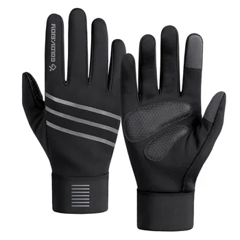 Noi Mănuși De Iarnă Pentru Bărbați Plus Catifea Caldă Touchscreen Glove Mens Outdoor Windproof Non-Alunecare Reflectorizante Ciclism Mănuși Pentru Sport