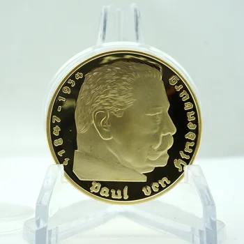 10buc/Loturi 5 Mark Coin 1847-1934 Paul Von Hindenburg Reich-ului German Monedă de Aur
