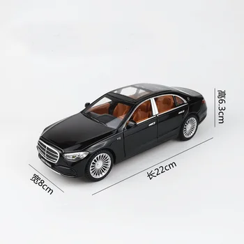 1/24 Maybach S600 Aliaj Model De Masina Diecasts Metal Simulare Trage Înapoi De Sunet Auto Lumina De Colectare De Jucării Pentru Copii Cadouri Vehicul