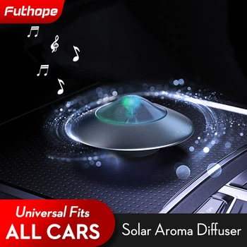 Futhope Actualizare a Energiei Solare Masina Odorizant Auto Aromă Masina Difuzor Aromaterapie Cu Muzică Model de LED Auto Interior