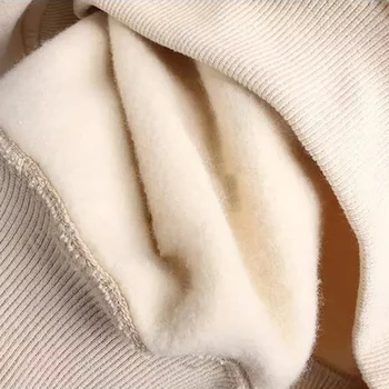 Moda Femei cu Maneci Lungi V-neck Jachete Lână Cald Scrisoare de Imprimare Pulover Pulovere Toamna Iarna Fete Topuri Vrac se Potrivi
