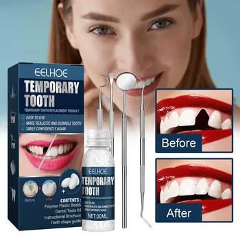 Dinte temporar de Umplere Kit de Reparare Dinți Falși Lipici Solid Dentare Reparații Margele pentru Lipsă Rupt Dintii pentru Femei Barbati