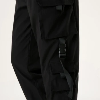 11 BYBB E ÎNTUNERIC 2021 Tactice Pantaloni de Marfă Om Streetwear Multi Buzunare Pantaloni Harem Funcționale Harajuku Joggeri Bărbați Pantaloni Negru