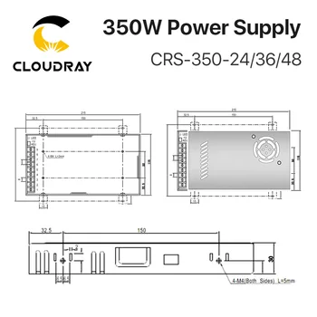 Cloudray CRS-350-24/36/48 Trecerea de Transfer de Alimentare 24V 14.6 O 36V 9.7 O Ieșire pentru Motor pas cu pas de CO2, Masina de debitat cu Laser