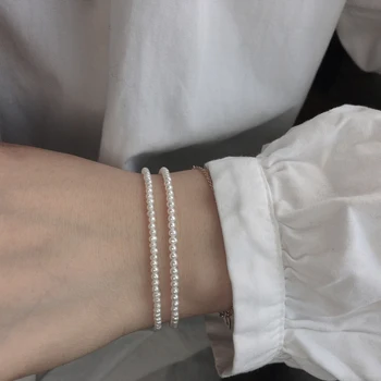 Lii Ji Real Pearl Brățară cu 925 Sterling Silver Pearl Brățară Bijuterii Delicate Ziua Îndrăgostiților Cadou Frumos