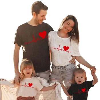 Familia mea Seturi de Îmbrăcăminte de Vară, Mama Și Fiica Haine cu Maneci Scurte Familie Haine de Potrivire Copil Mama Haine pentru Copii T-shirt