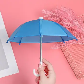 Nou Stil De Plastic Colorate Mini Umbrela De Ploaie Jucărie Umbrela Copil Jucărie Cadou Fată Păpușă Înfrumusețarea Haine Papusa Decor