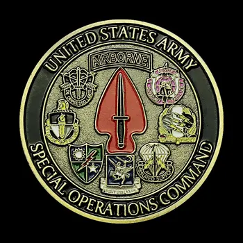 US Army Special Operations Command Bronz Placat cu Provocarea de Monede NOI, Aer Suveniruri și Cadouri Decoratiuni Acasă Sine Pari