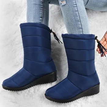 Femei Cizme 2021 Moda Cizme Impermeabile De Iarnă Pantofi Femei Casual Glezna Usoare Botas Mujer Cald Cizme De Iarna