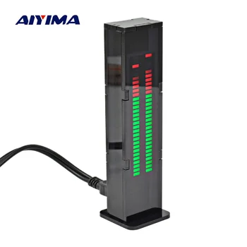AIYIMA AS30 LED-uri de Muzică de Spectru Audio indicator Bord Amplificator CSM Stereo indicator de Nivel VU Metru Viteză Reglabilă Cu Caz