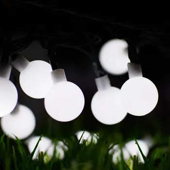 7M Mingea Șir de Lumini Solare-Alimentat 50LED Lumina de Crăciun Patio de Iluminat pentru Gradina cu Gazon Petrecere Decoratiuni