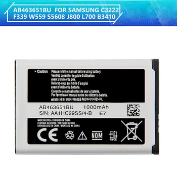 Baterie de ceas AB463651BC AB463651BE AB463651BU Pentru Samsung W559 S5620 S5630C 3200 F339 S5296 C3322, GT-C3530, GT-S5610
