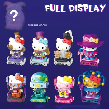 9Pcs Hello Kitty Călătorie în Timp Cyber Punk Valul Orb Cutie Jucarii Figura Anime Modelul de Acțiune Jucarii Papusa Surpriza de Ziua Fetele Cadou