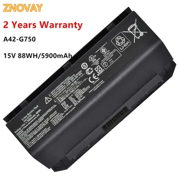 ZNOVAY A42-G750 Baterie Laptop pentru ASUS ROG G750 G750J G750JH G750JM G750JS G750JW Notebook Baterie 15V 5900mAh/88WH A42-G750