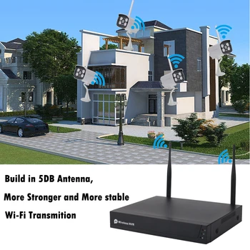 Tuya de Viață Inteligentă 4 CANALE NVR Wireless Kituri de 2.0 MP IP Wi-Fi de Acasă de Securitate Sistem CCTV de Exterior viziune de noapte Camera IP real P2P Video Set
