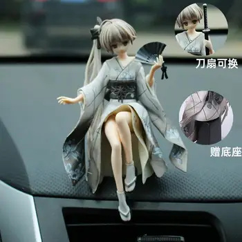 15CM Anime joc Yosuga No Sora Kasugano Sora Fan kimono Cu bază de Acțiune figura PVC jucarii Model auto Ornamente papusa cadouri