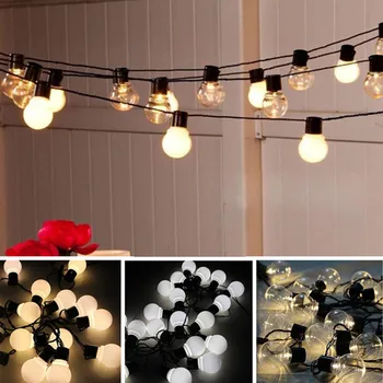 10m 5m 3m G50 Glob Led String Lumini de Basm Ghirlanda Pom de Crăciun Decorare pentru Casa în aer liber Perdea de Lumină Petrecere de Nunta Decor