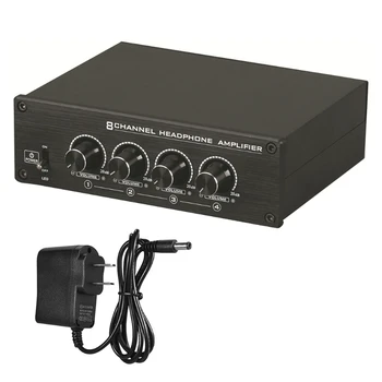 HA800 Ultra-Compact 8 Canale Mini -Audio Căști Stereo Amplificator pentru Căști cu Adaptor de Alimentare