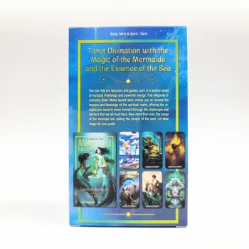 12*7cm Sirena Cărți de Tarot petrecere a timpului Liber pentru Copii Jucarii Tabla de Joc de Colorat Joaca-te cu Prietenii
