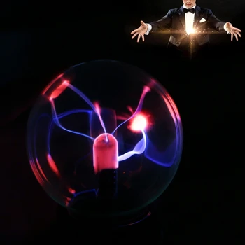 Noua Sticlă Minge de Plasmă Fierbinte Magic USB Sfera Fulger Lampa de Partid de Bază Negru