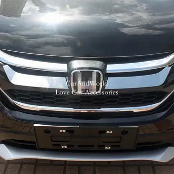 Pentru Honda CRV CR-V 2016 Inox Grila Fata Grila Cadru Ornamente Bara Montați Capacul Mașinii de Turnare prin Garnitura Accesorii