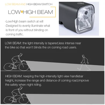 GIYO 4800 mAh Aluminiu Ultrausor Lanterna Lumina Bicicleta MTB Lampă Față Impermeabil USB Reîncărcabilă Lumina Bicicleta