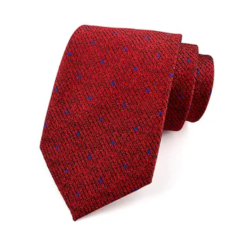 Oamenii Jacquard Țesute cu Buline Paisley Nunta Banchet Petrecere Costum, Cravată Cravată Nouă Slab Poliester 8cm Florale de Afaceri Cravată