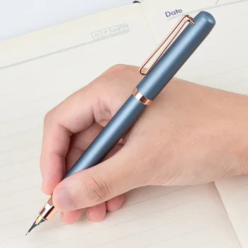 Stilou de culoare din plastic transparent caligrafie practică pen sac de cerneală stilou model D-6497