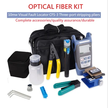 FTTH Fibra Optica Kit de Instrument Cu Fiber Cleaver -70~+10/-50 ~+ 26dBm Metru de Putere Optică Visual fault Locator 10mw Vfl Opm Stripper