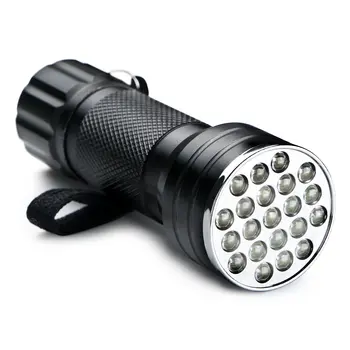 Fierbinte de Vânzare de 21 de LED UV LED-uri Lanterna Mini 395nm Ultra Violet lanterna Lanterna Blacklight Aluminiu Lampa Lanterna