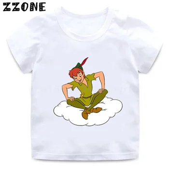 Disney Peter Pan, Tinker Bell Grafic Amuzant pentru Copii T-Shirt Fete Haine Copii Baieti Desene animate tricou de Vara pentru Copii Topuri,ooo5809