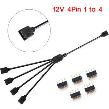 ARGB 5V 3Pin Extensie Cablu Adaptor 30cm 1 a 1 2 3 4 5 12v 4pin RGB Splitter Cablu 0,3 M 1M 2M pentru UN MSI SUS ASRock AURA LED