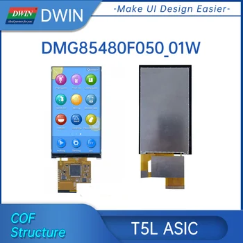 DWIN Ultra-subțire de 5 Inch TFT LCD Module Conecta cu Arduino 480*854 Pixeli Smart Display Touch Screen Cu IO, UART, POATE, AD