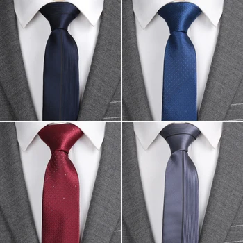 Oamenii Cravata Clasic de Lux Slim Stripe Cravate pentru Barbati de Afaceri de Nunta Jacquard Cravata de sex Masculin Rochie Camasa Papion Accesorii Cadou