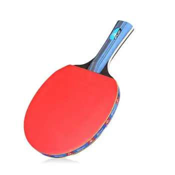 Formare Racheta De Tenis De Masă Scurt Mâner Lung Student Ping Pong 2 Palete De Ping-Pong Cu 3 Bile De PingPong Sac De Depozitare