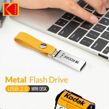 10buc KODAK Mini metal USB Flash Drive 64gb șnur pentru chei pen drive USB2.0 drive 64GB pentru masina de laptop-uri MacBook destops