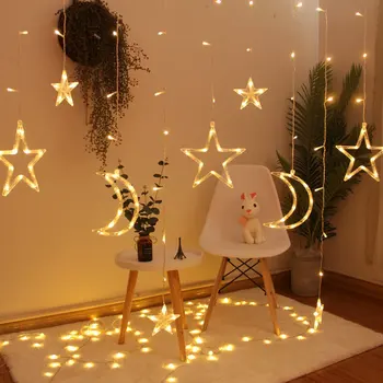 Fairy Perdele Lampa LED Șir de Lumini Decoratiuni pentru Casa Room Garden Piscină Interioară Decor de Crăciun Ghirlanda de Vacanță de Iluminat