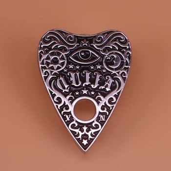Ouija email pin misterios ochi brosa sun moon star vrăjitoare păgâne insigna negru planșeta ace divinație bijuterii Gotice gif