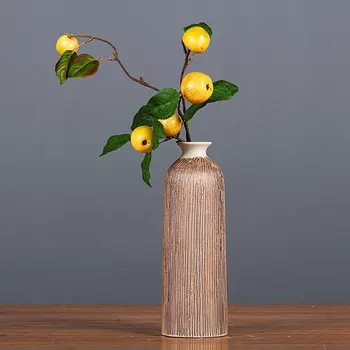 48cm Artificiale Fructe de Paducel Ramură de Flori Pentru Casa DIY Durabil PP Aranjament Floral Fals din Plastic Ghivece cu Plante