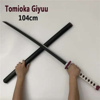 Demon Slayer 1:1 Tomioka Giyuu Sowrd 104cm Cosplay Sabie Ninja Anime Cuțit Kimetsu nu Yaiba Sabie, Armă PU Prop Model