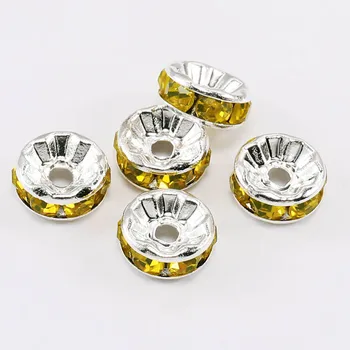 50Pcs/lot 4, 6, 8 și 10mm Cristal Rondelle Margele Spacer Pentru a Face Bijuterii Brățară Coliere mașină de Spălat Margele
