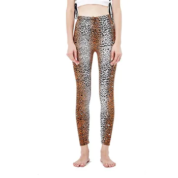 YRRETY Legging Push-Up pentru Femei de Moda Jambiere Talie Mare Elasticitate Jambiere Leopard de Imprimare Leggins Femeie Pantaloni Legging Noi