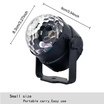 Noua Etapa LED 9W Lumina de culoare 15 Val de Apă Efect de Lumina de Scena AC110-240V RGB Disco DJ Petrecere Proiector Lampa cu Telecomanda