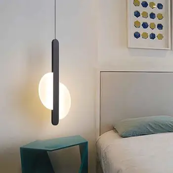 Noutatea Nordic Luminile Led Pentru Camera De Zi Dormitor Noptieră Bar Decor De Perete Iluminat Geometrie Lămpi Suspendate De Bucatarie De Prindere